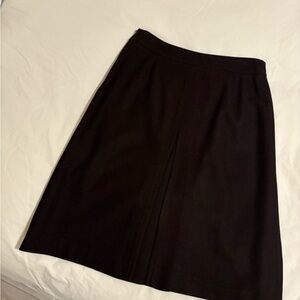 Burberry dark brown wool skirt